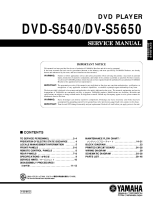 Yamaha DVS-5650 - Service Manual